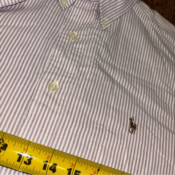 Mens Polo Ralph Lauren Button Down Colored Pony Striped Light 16-34 Large Casual - Picture 6 of 6